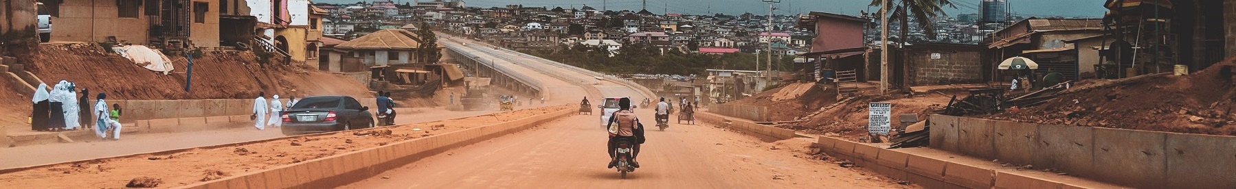 Urban landscape in Nigeria